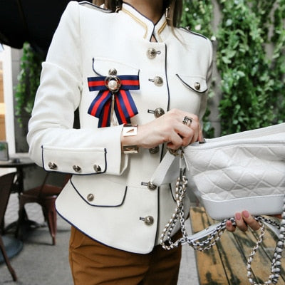 Military Jacket with Buttons