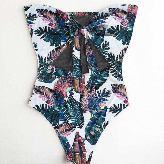 Moda's Beach Wear Print Bikini Swimwear Women Wrap Skirt Swimsuit High Waist 2020 Cover Up Sexy Sarong plage Beach Wear Bathing Suit